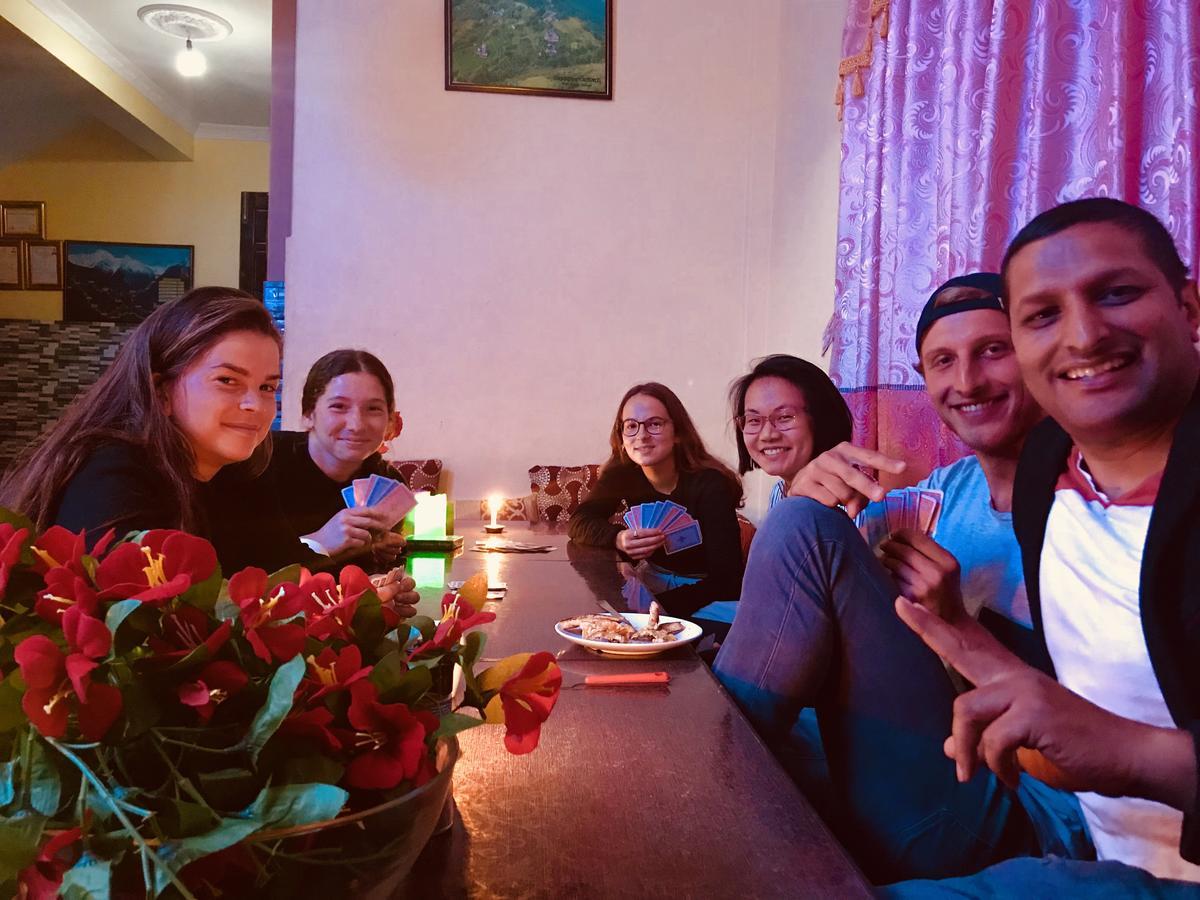 Aroma Tourist Hostel Pokhara Bagian luar foto